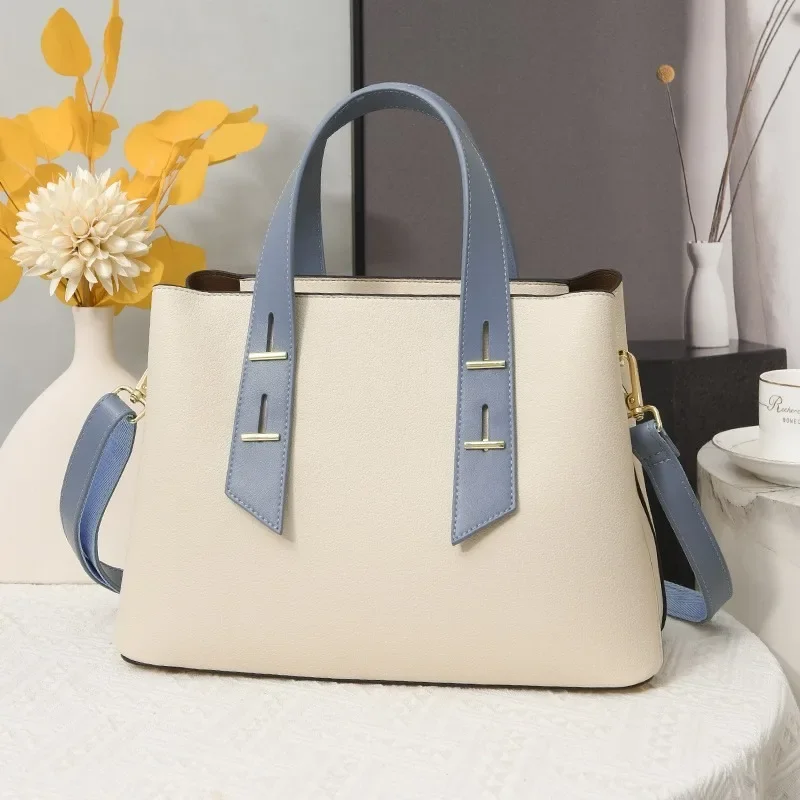 Fashion Commuter Women Bags Korean Simple Large-capacity Tote Bags Soft PU Handbags Light Luxury Shoulder Bag Crossbody Bag