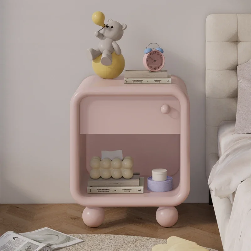 

Storage Holders Simple Bedside Table Home Small Apartment Bedside Cabinet Bedroom Storage Cabinet Sponge Holder Furniture