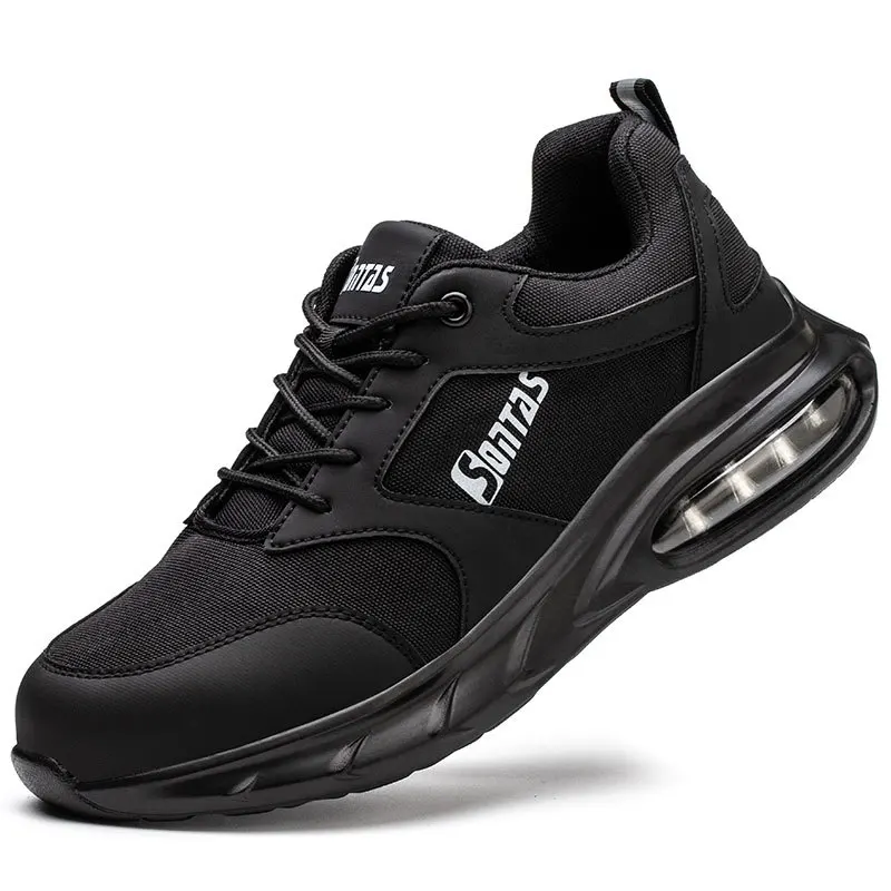 

Мужская повседневная дышащая рабочая обувь большого размера со стальным носком, летние защитные ботинки, защитные кроссовки для рабочих на открытом воздухе, безопасная обувь