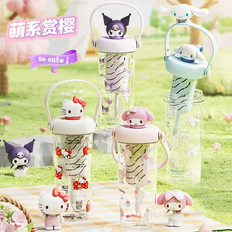 

Sanrio hello kitty New model tea-water separation tea-infusing cup ins 750ml Water Goblet Drinking water Cup