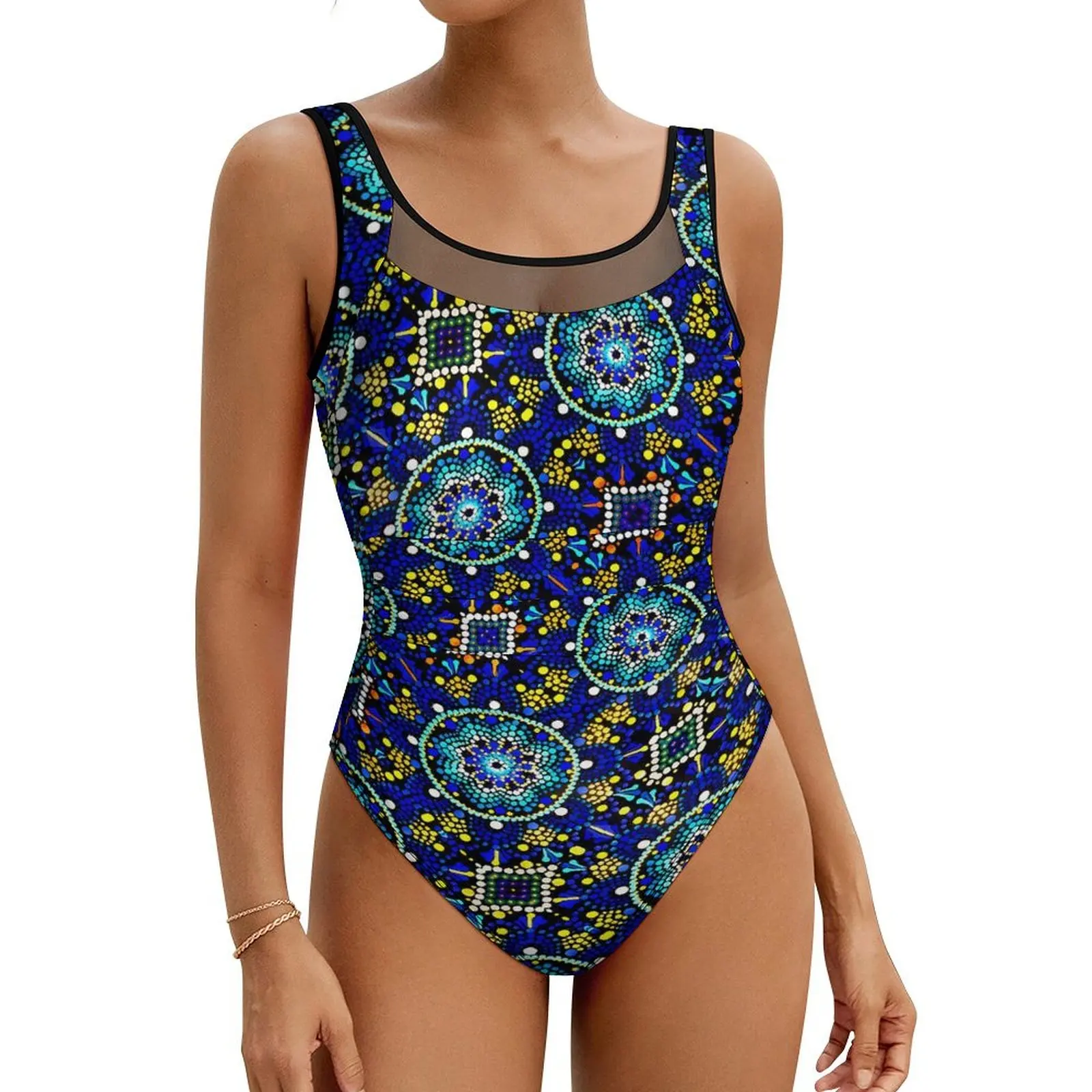 

Купальник «Ловец снов» в стиле ретро, цельный купальник с принтом, купальный костюм в стиле ретро с эффектом пуш-ап, сексуальные праздничные купальники для плавания на заказ