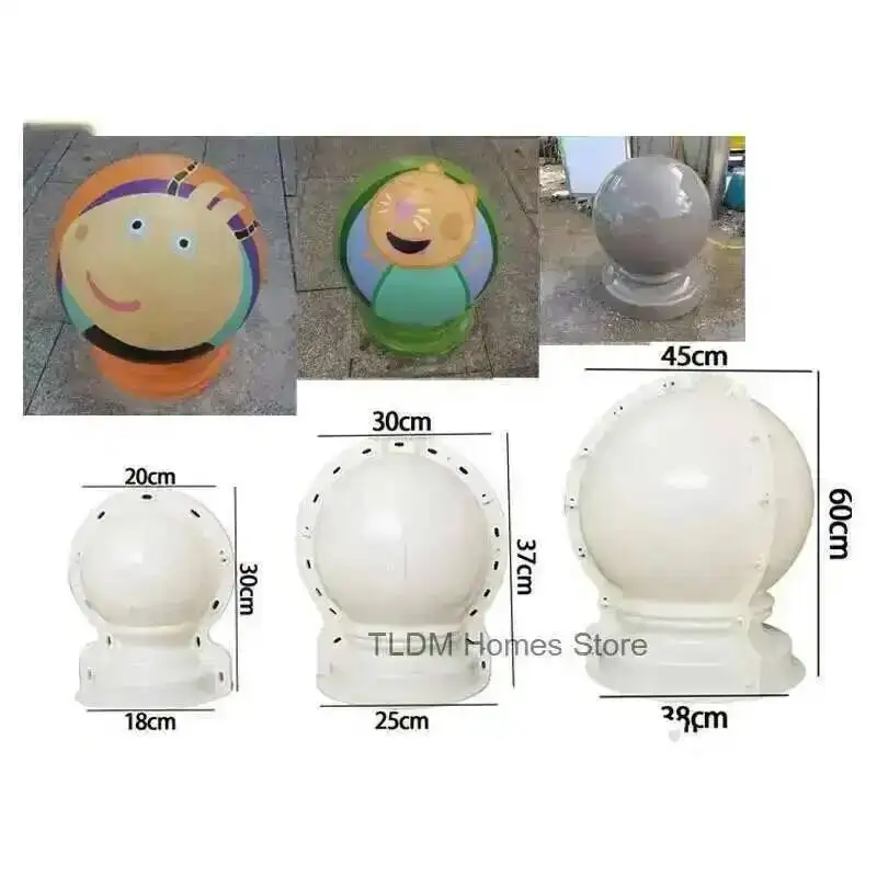 Ball Fence Mold Thickened Garden Column DIY Garden Balcony Mold Building Cement Mold Cement Decoration Ball Barricade Model T