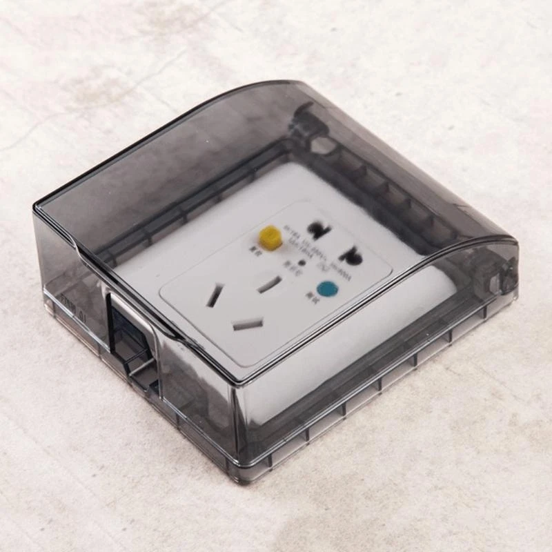 セルフ接着剤防水ボックス86タイプユニバーサルスイッチソケットダストプルーフカバーバスルームキッチンソケットスプラッシュプルーフボックス