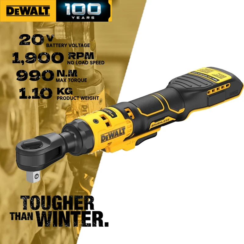 

Беспроводной гаечный ключ DEWALT DCF512, компактный гаечный ключ с храповым механизмом и регулируемой скоростью, электроинструменты DCF512N