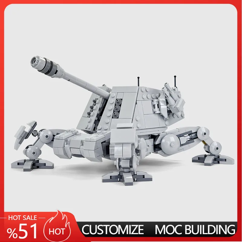 711 Pcs Imperial At-As All-Terrain Artillery Support Moc Building Blocks Model Assembly Educational Toy Creative Display Gifts