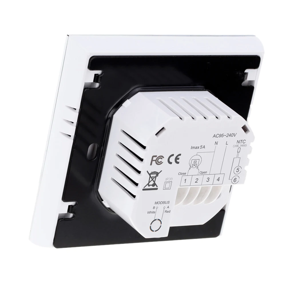 5A AC95-240V Weekly Programmable LCD Display  Water Heating Thermostat Room Temperature Controller Water Heating Thermostat