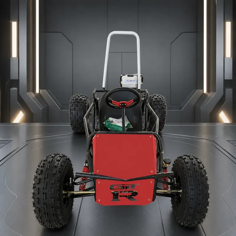 4 Stroke 212cc Off Road Go Kart Snow Kart All Terrain Outdoor ATV Drift Vehicle for Adults Kids Winter Racing Fun