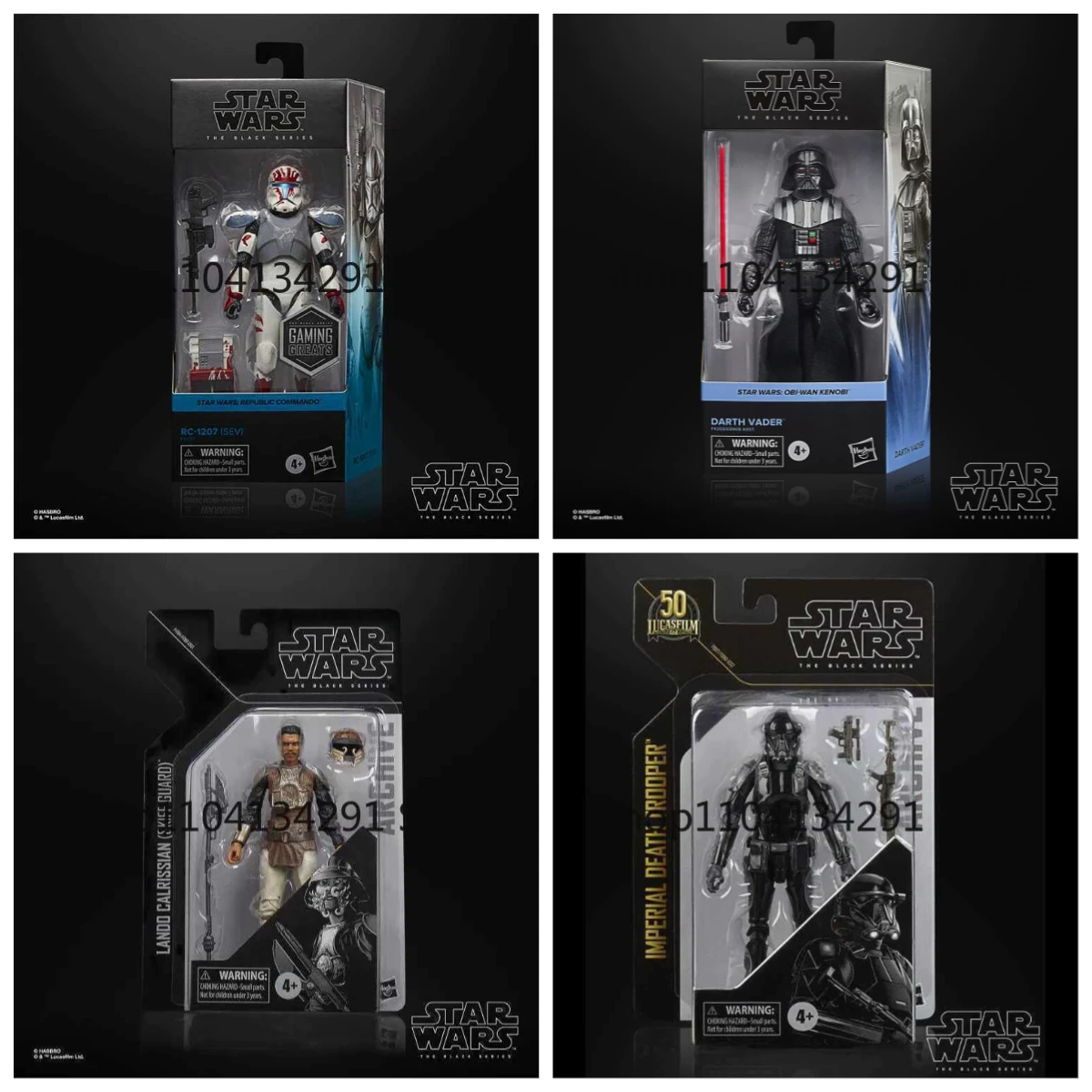

Оригинальные 6-дюймовые фигурки Hasbro Star Wars: Ландо, Дарт Вейдер, Командир клонов и фигурки Люка.