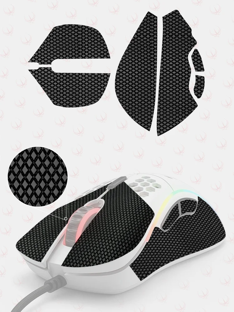 Hotline Games 2.0 Plus Mouse Anti-Slip Grip Tape for Glorious MODEL D Mouse Grip Upgrade,Moisture Wicking,Pre Cut,Easy to Apply