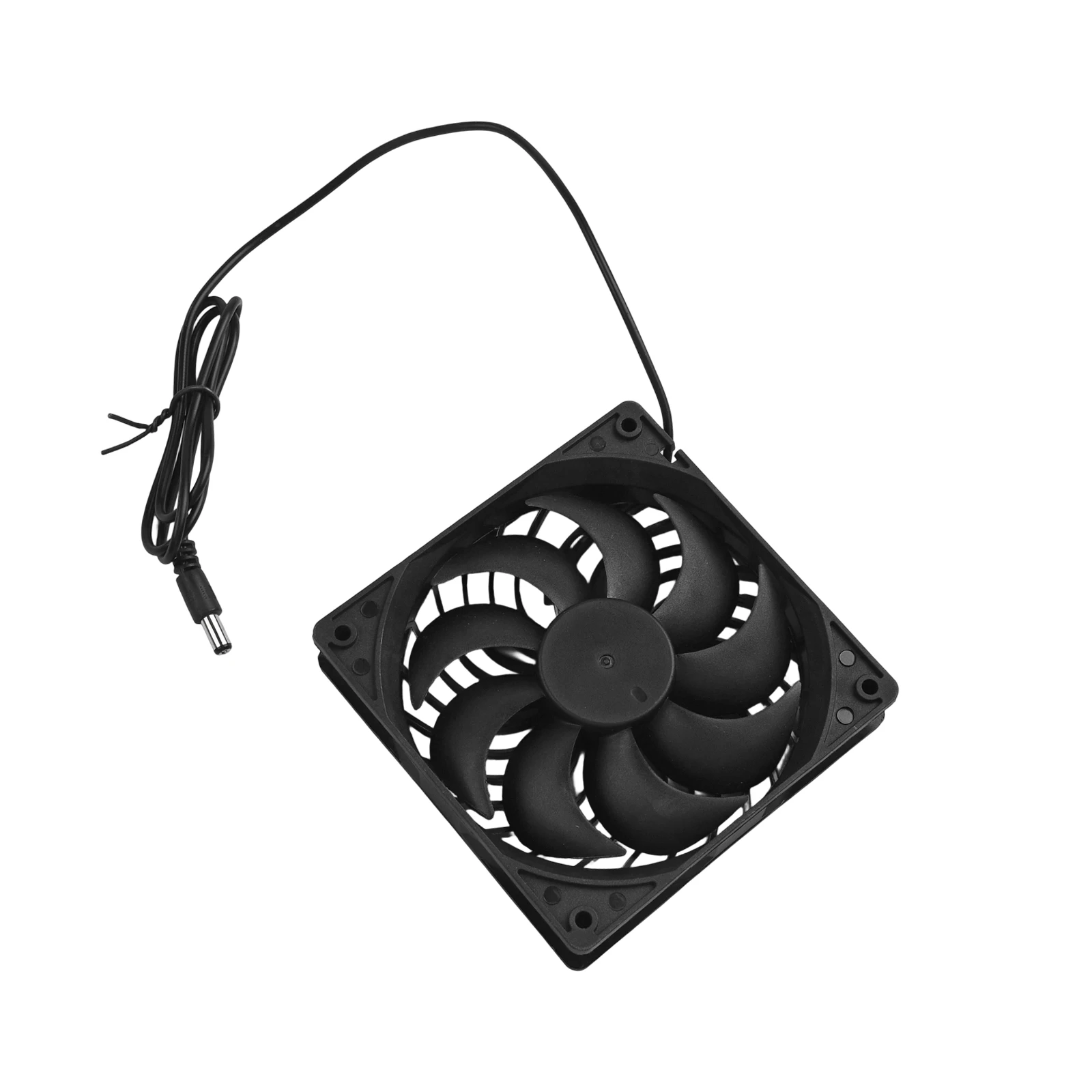 1pc Duct Flange Exhaust Fan For Solar Panel For Dog Chicken House Greenhouse Kitchen Bathroom Easy Installation