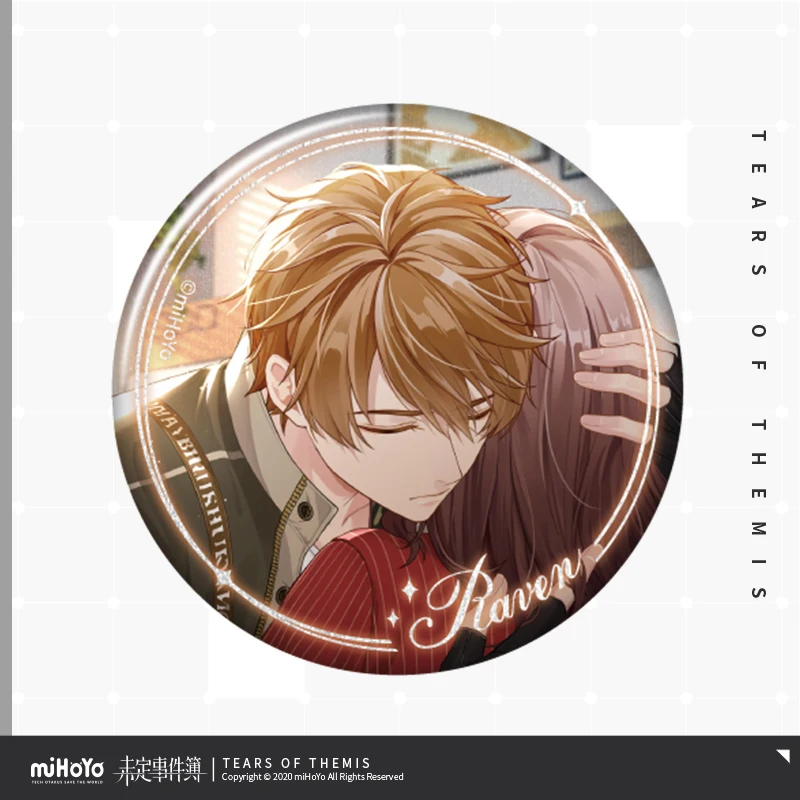 2024 Anime Tears of Themis the second round Tinplate Badge Heartbeat Memorial Series Luke Pearce Artem Wing Baji Brooch Button