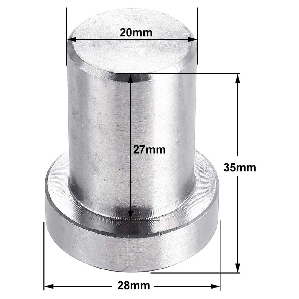 2 Pack Stainless Steel Bench Dogs Workbench Peg Brake Stops Clamp Dogs Woodworking Tool Fit for 20mm Dog Hole