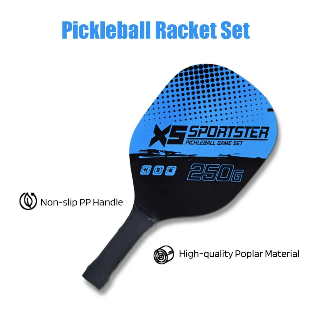 41 * 21 cm Pickleball Paddle Set 1 paar Pickleball Racket met 4 ballen en opbergtas Augurkbal Racket Indoor Outdoor Sport
