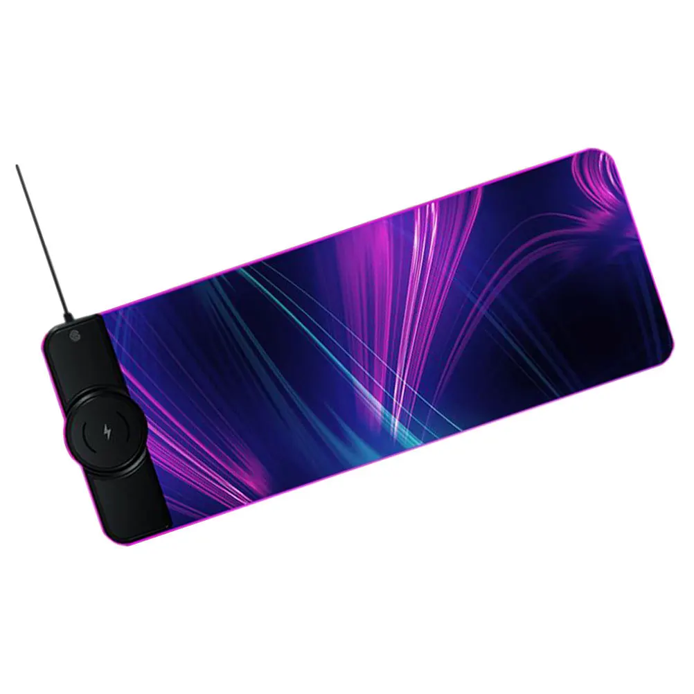 

Gaming Mouse Mat with Wireless Charging Function Low Friction Surface Wrist Support for Efficient Office and Play
