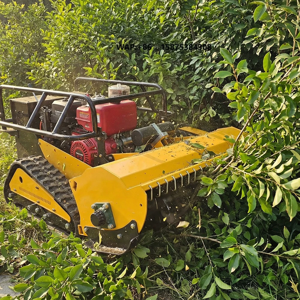 2026 New Model Zero Labor Cost Remote Control Robot Flail Mower Heavy-Duty Medium-Sized 850W Powered