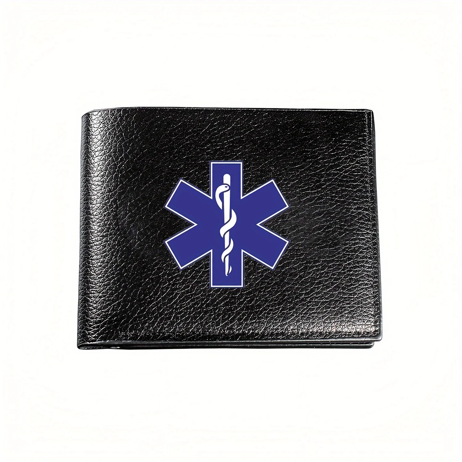 

Мужской кошелек Star of Life с символом неотложной помощи, деловой повседневный элегантный простой практичный качественный кошелек, стильный принт Gr