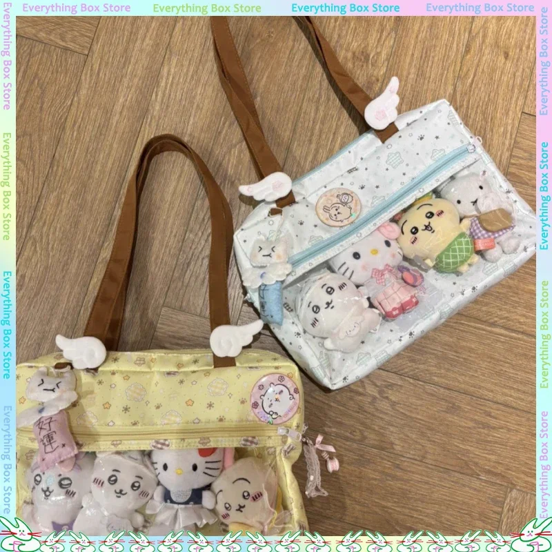 

Новая милая большая вместительная сумка-тоут на одно плечо в стиле аниме со звездой, японская милая сумка Itabag, сумка для куклы, двухмерный подарок