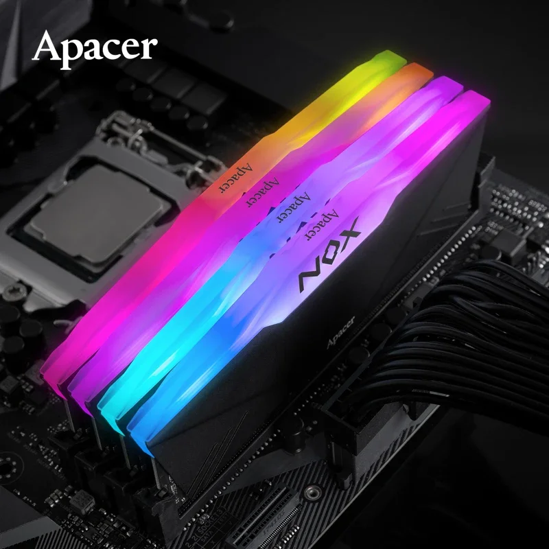 

Оперативная память Apacer NOX RGB DDR4 2666 RAM 3600 RAM 8GB 2666MHz 8GB 3600MHz DIMM, оригинальная настольная игровая память с поддержкой материнской платы DDR4