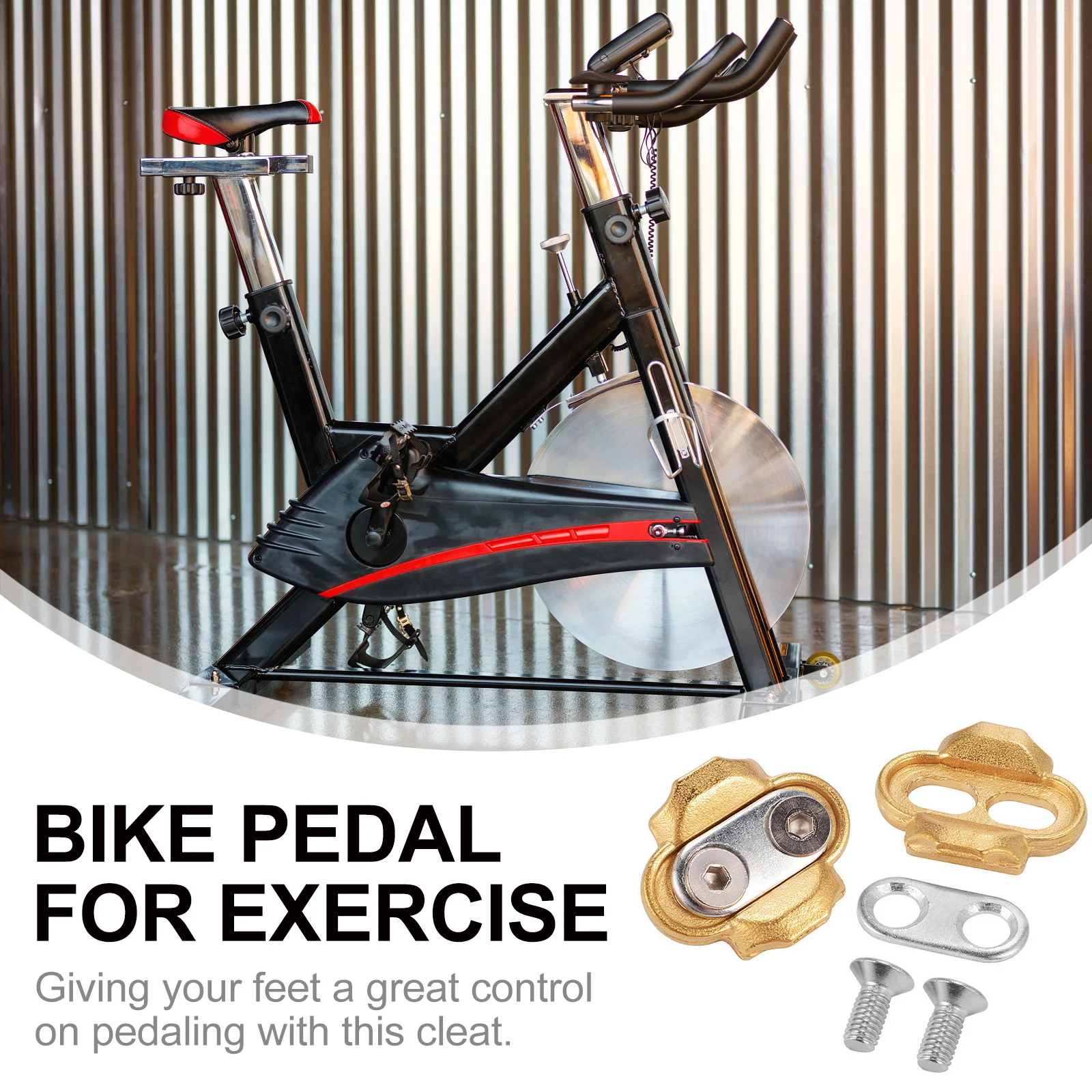 

1Set Self-Lock Mountain Bike Cleat Multi Direction Release Pedal Cleat for Exercise Cycling Accessories Spindle Bike Pedal