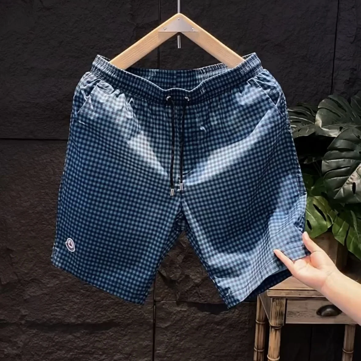 

Мужские летние тонкие быстросохнущие спортивные шорты-бриджи до колена, повседневные пляжные брюки в стиле Harajuku, свободного кроя, стандартной толщины