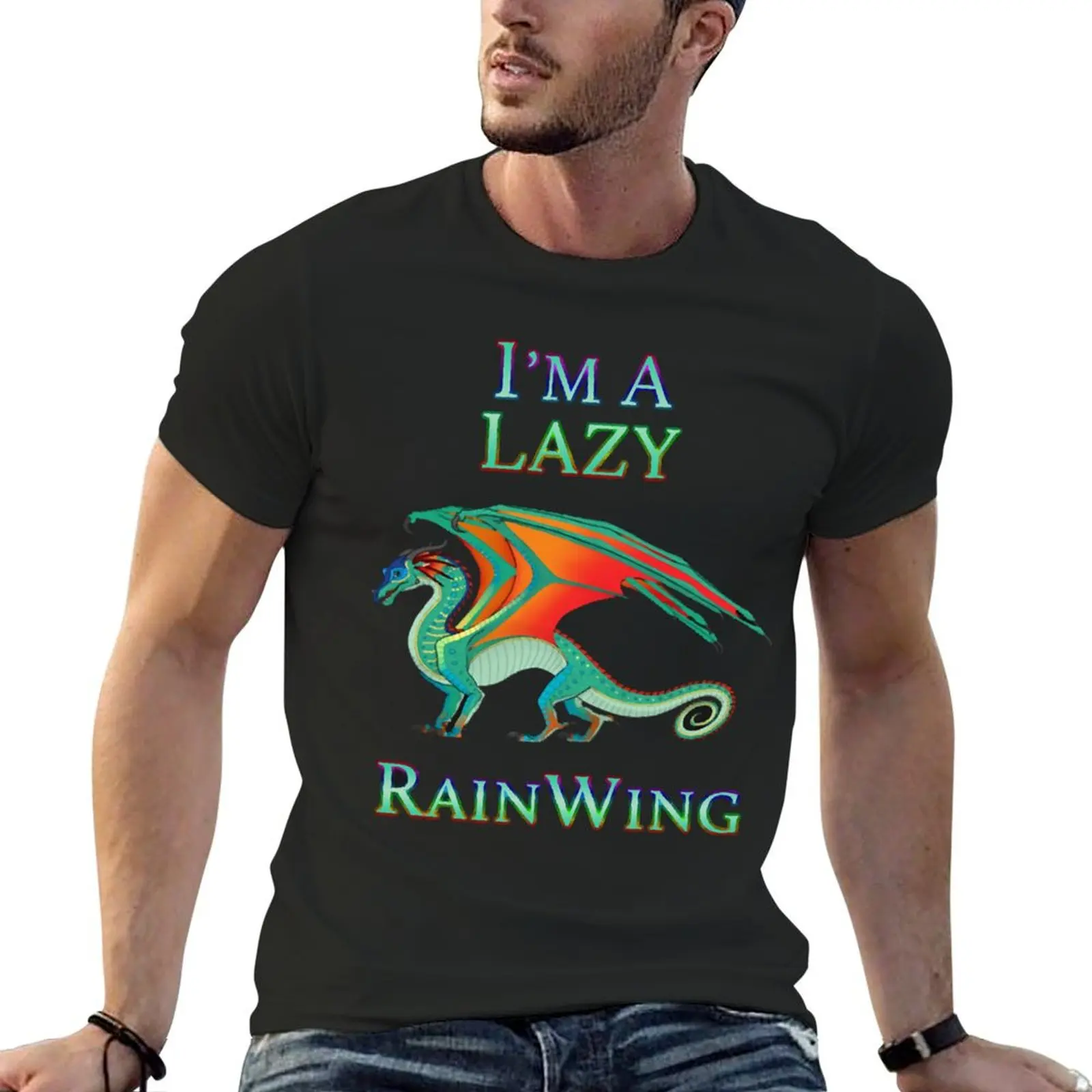 I'm a Lazy RainWing Kids T-Shirt sweat oversized mens plain t shirts