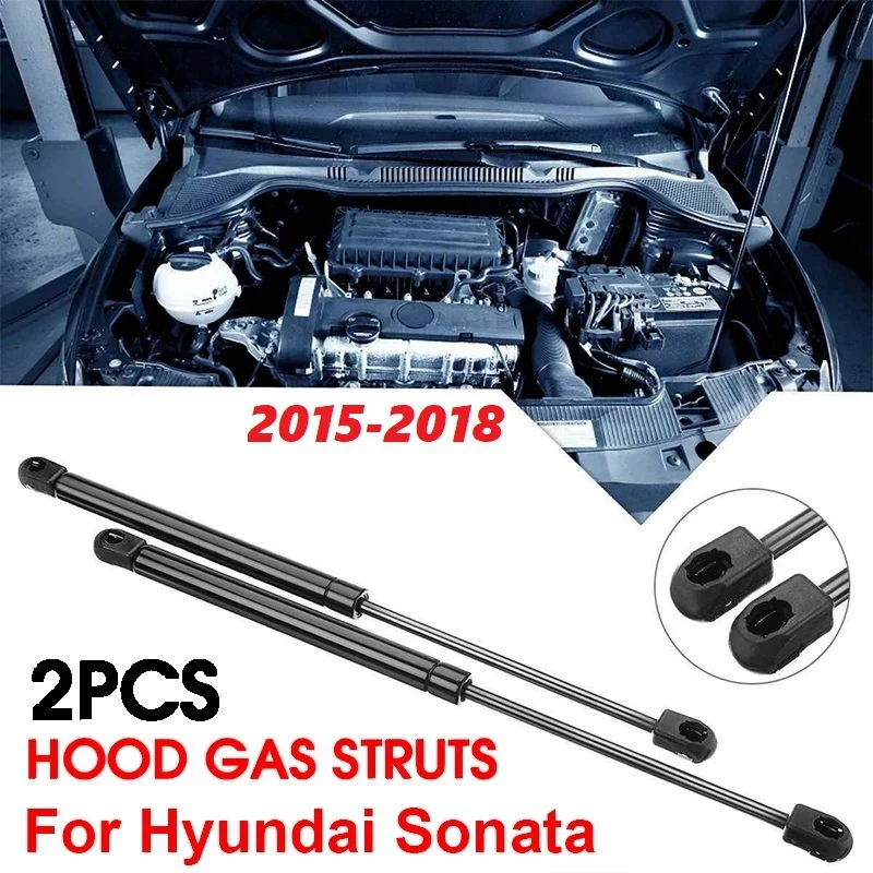 2X Front Hood Lift Supports Shock Struts For Hyundai Sonata 2015 2016 2017 2018 Sedan