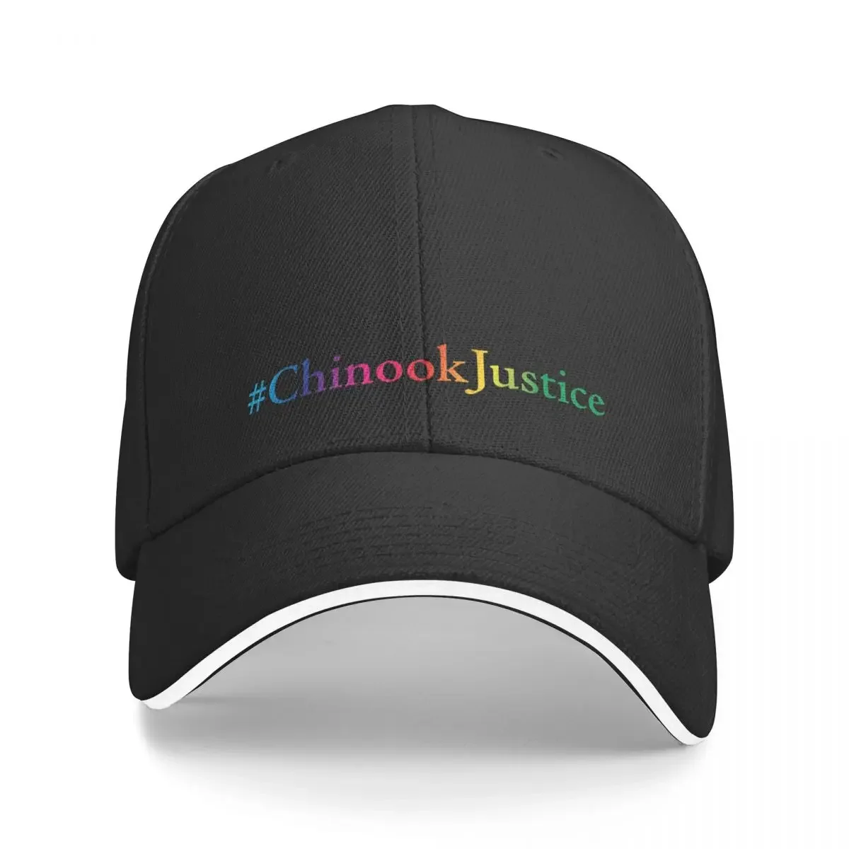 

#ChinookJustice rainbow print Baseball Cap Beach Bag Uv Protection Solar Hat Hat Beach Snapback Cap Hats Woman Men's