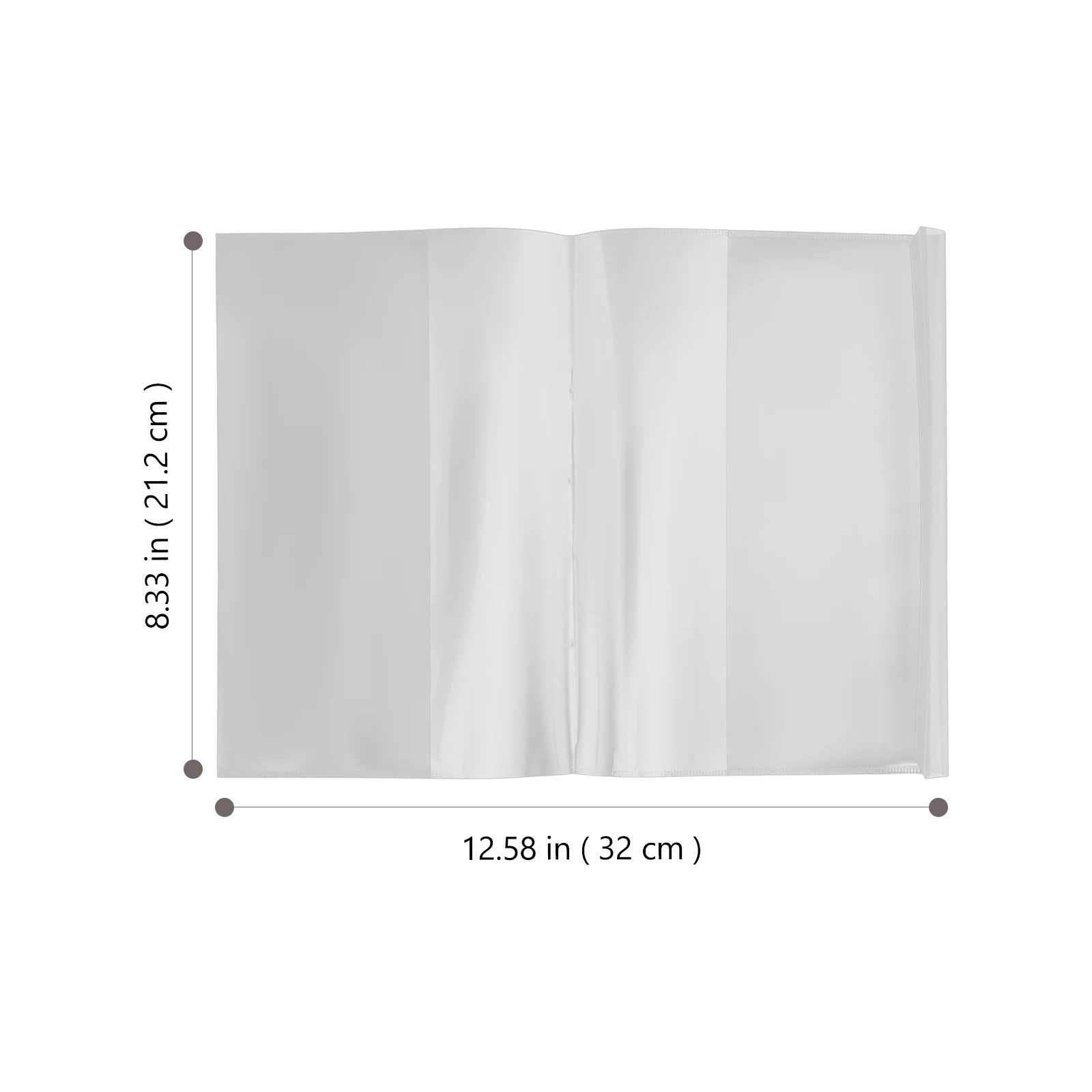 10 Pcs Adjustable Plastic Transparent Book Protective Cover Clear Sleeve For Hardcover Textbook Notebook Protector Case