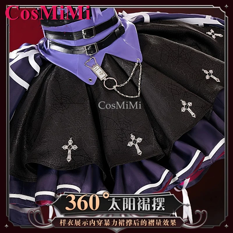 CosMiMi Game Identity V Emma Woods/Gardener Cosplay Costume Sweet Elegant Halloween Concert Witch Dress Party Role Play Clothing