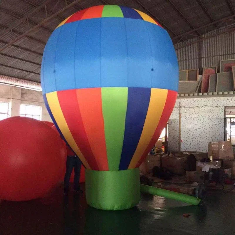 rooftop standing advertising hot air balloon model standing Inflatable hot air balloon shape/ inflatable roof balloon