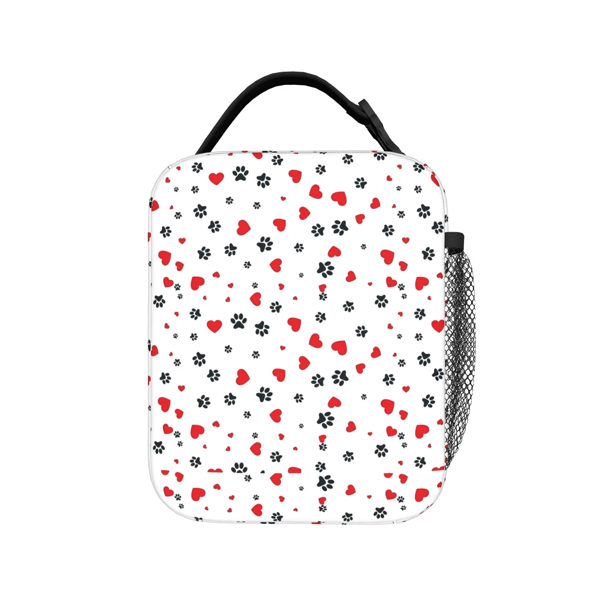 Dog Foot Paw Pattern Thermal Insulated Lunch Bags for Travel  Portable Food Container Bags Thermal Cooler Lunch Boxes