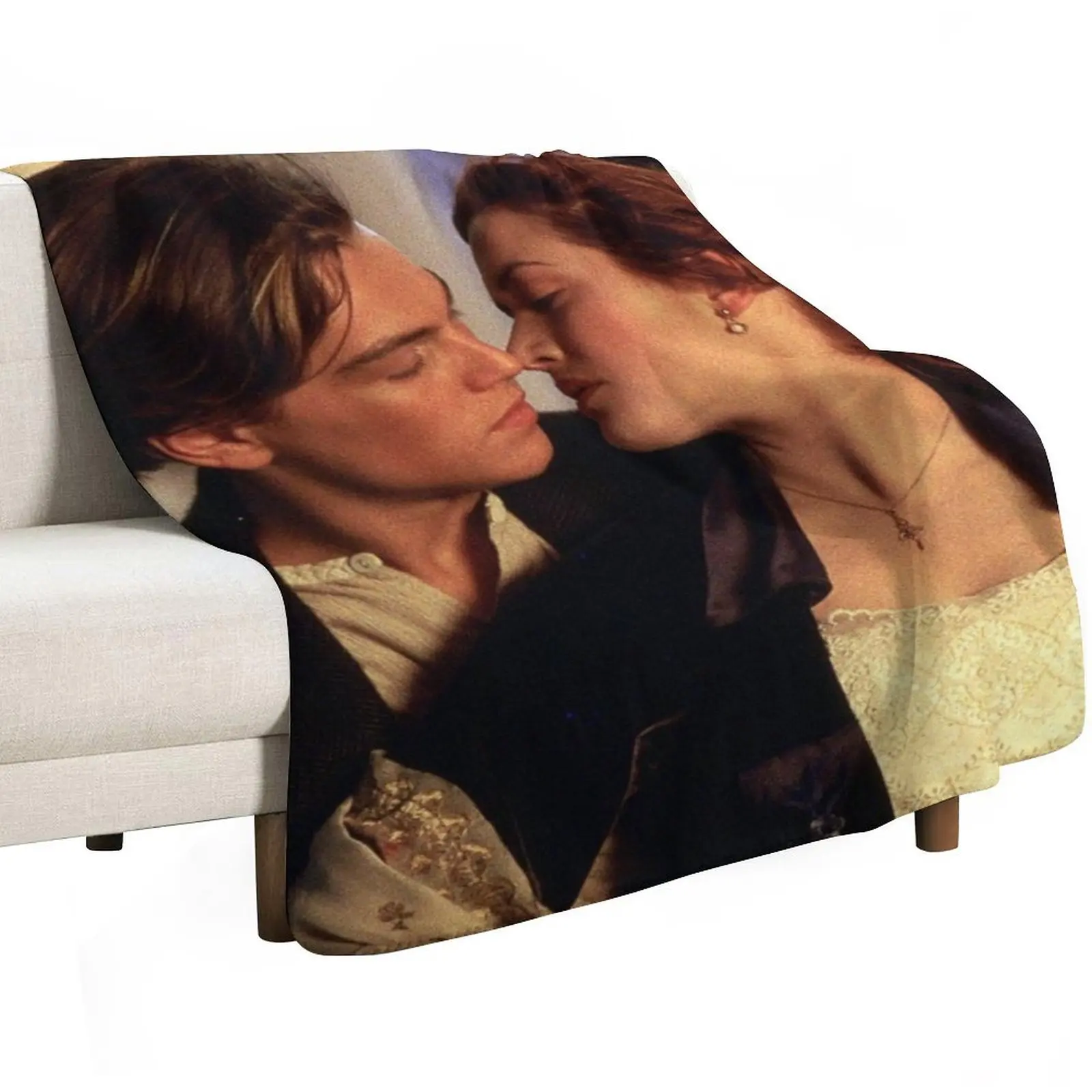 Titanic Jack and Rose Throw Blanket Soft Comfort Blanket for Reading Watching TV