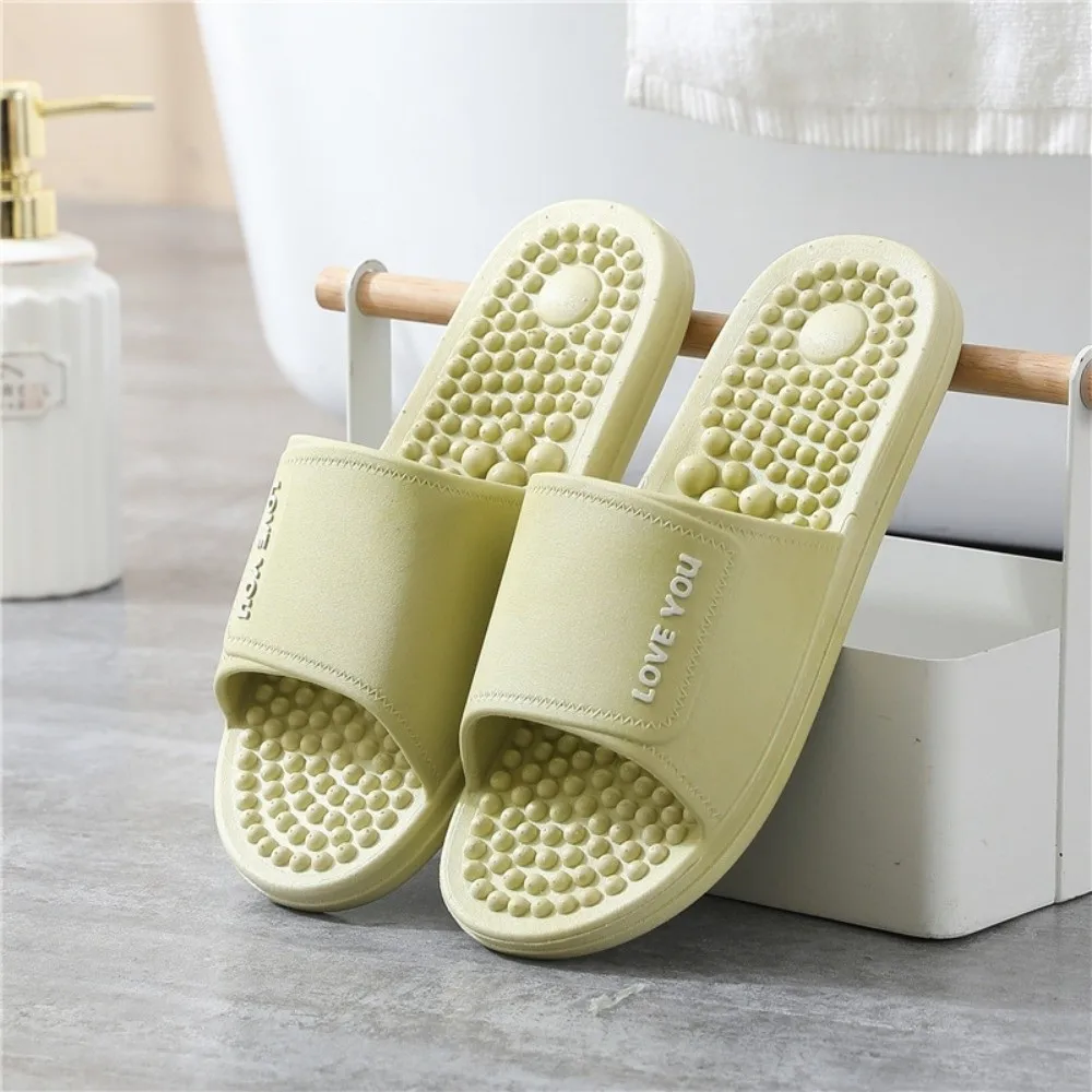 

Fashionable Soft Foot Massage Slippers Anti-Slip Comfortable Massage Sandals Super Light Bathroom Flip Flops Indoor/Outdoor Use