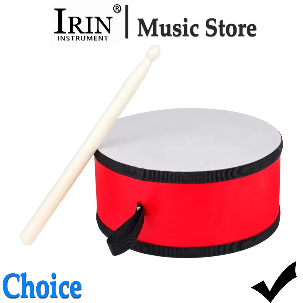 IRIN Indian Tambourine Traditional Handheld Drum Double-side Percussion Instrument Portable Children Early Education Music Parts