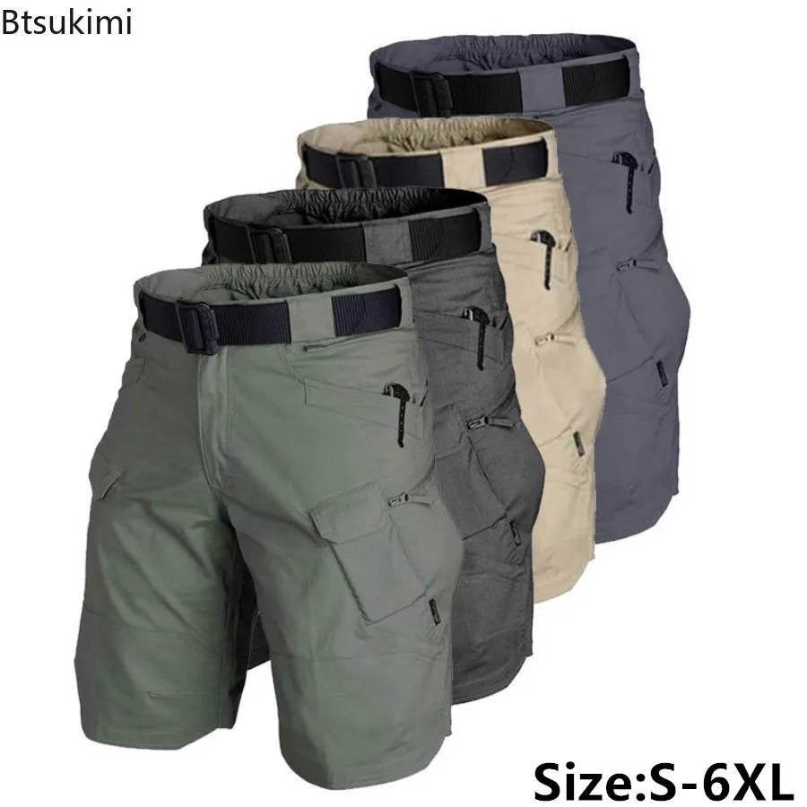 2026 Men's Classic Tactical Cargo Shorts Outdoor Upgraded Waterproof Quick Dry Pants Summer Breathable Casual Fitness Shorts Man