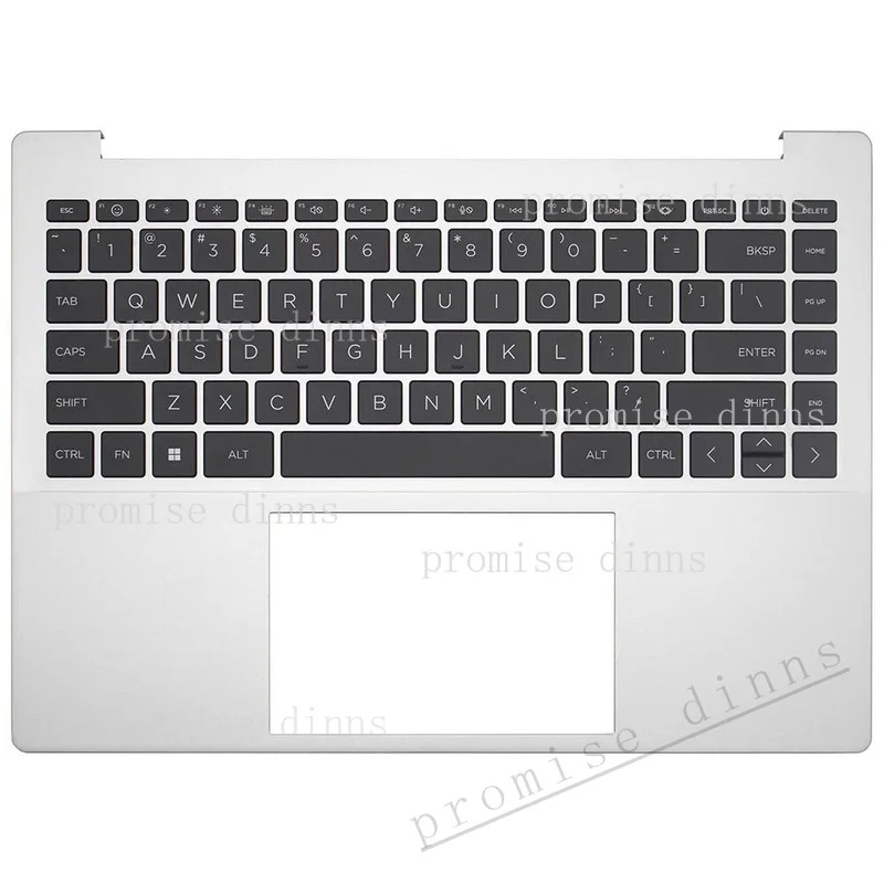 M SILVER/blue  New For HP Pavilion Plus 14-EW 14-EY TPN-W160 Palmrest keyboard with backlit 4600TB090011 W159