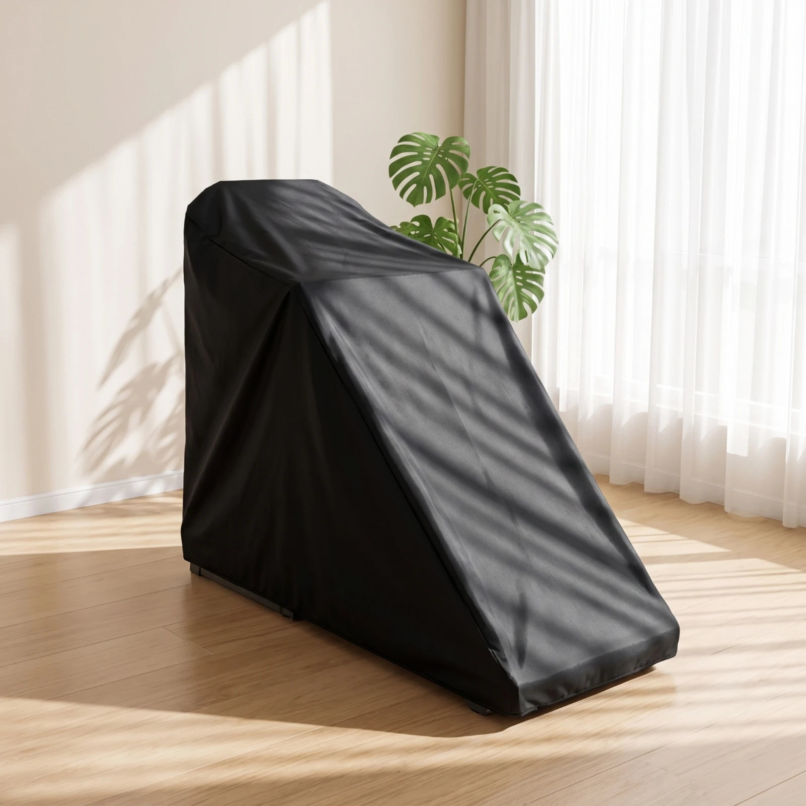 Treadmill Cover with Drawstring Dustproof Running Machine Cover with Drawstring Waterproof Sunlight-Resistant