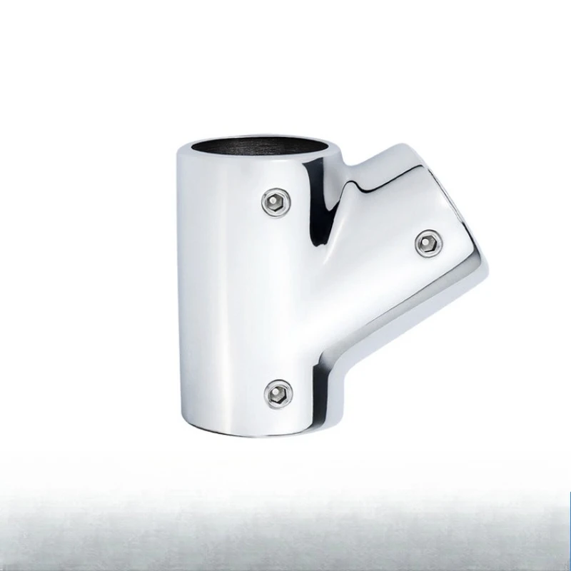 60-degree tee, stainless steel 316 right tee, mirror-polished, thickened hardware accessories, marine metal tee