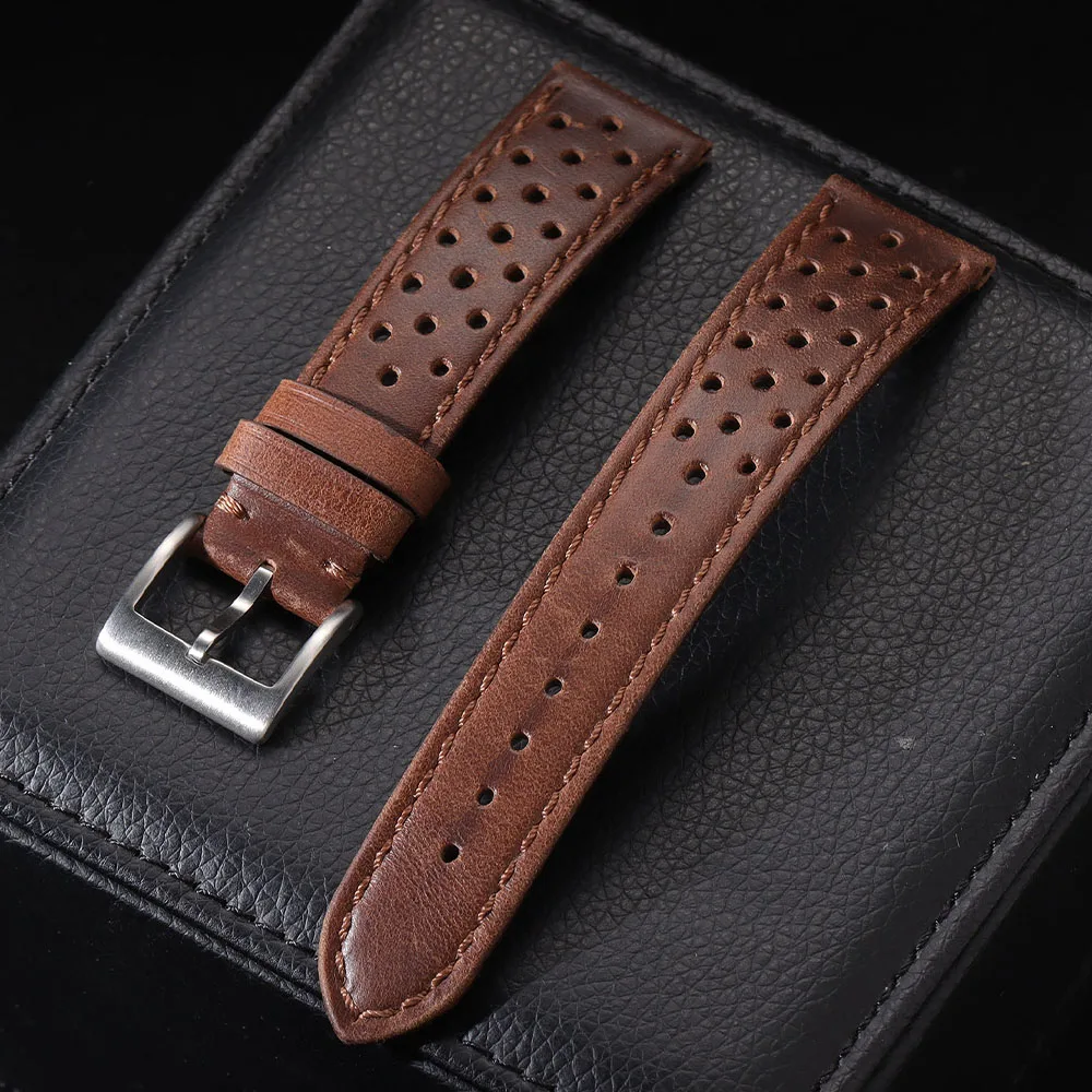 Echtes Rindslederarmband 18 mm 20 mm 22 mm Universalarmband für Samsung Galaxy Watch 6 5 4 Weiches, atmungsaktives Retro-Armband