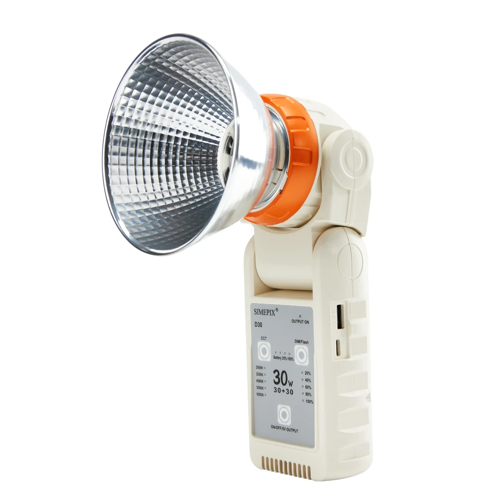 Светодиодный светильник Falconeyes Simepix D30, 30 Вт, двухцветный, 2500–6500 К, карманный заполняющий светильник с вращением для видеоблогов, селфи, видео освещения Светодиодный светильник Falconeyes Simepix D30, 30 Вт, двухцветный, 2500–6500 К, карманный заполняющий светильник с вращением для видеоблогов, селфи, видео освещения