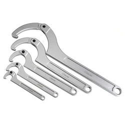 Round Nut Adjustable Hook-type Wrench Multifunction Universal Spanner Snap Grip Tools Crescent Wrench Llaves Herramientas