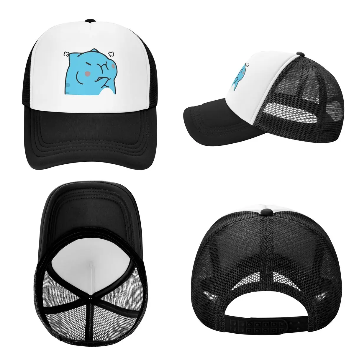 Comic Cat Bugcat Capoo Bug Cat  Cap Casual Mesh Baseball Caps Adjustable Hat Hip Hop Summer Unisex Baseball Hats