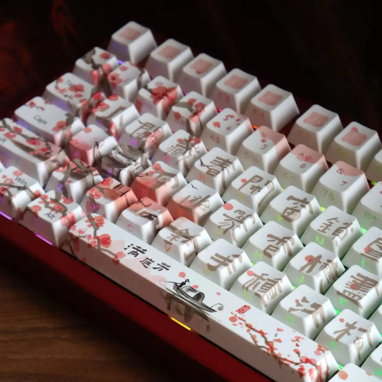 

Профиль Cherry & MOA, колпачки для клавиатуры на заказ, 120 клавиш, пятисторонняя сублимация, колпачки для клавиш из ПБТ для клавиатуры MX Switch