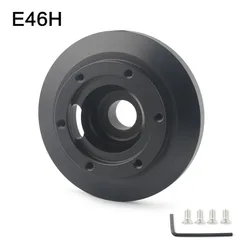 E46H Steering Wheel Short Boss Hub Adapter Kit Black Quick Release Hub Adaptor Kit For BMW E46 323i/325/328i/M3 1999-2005