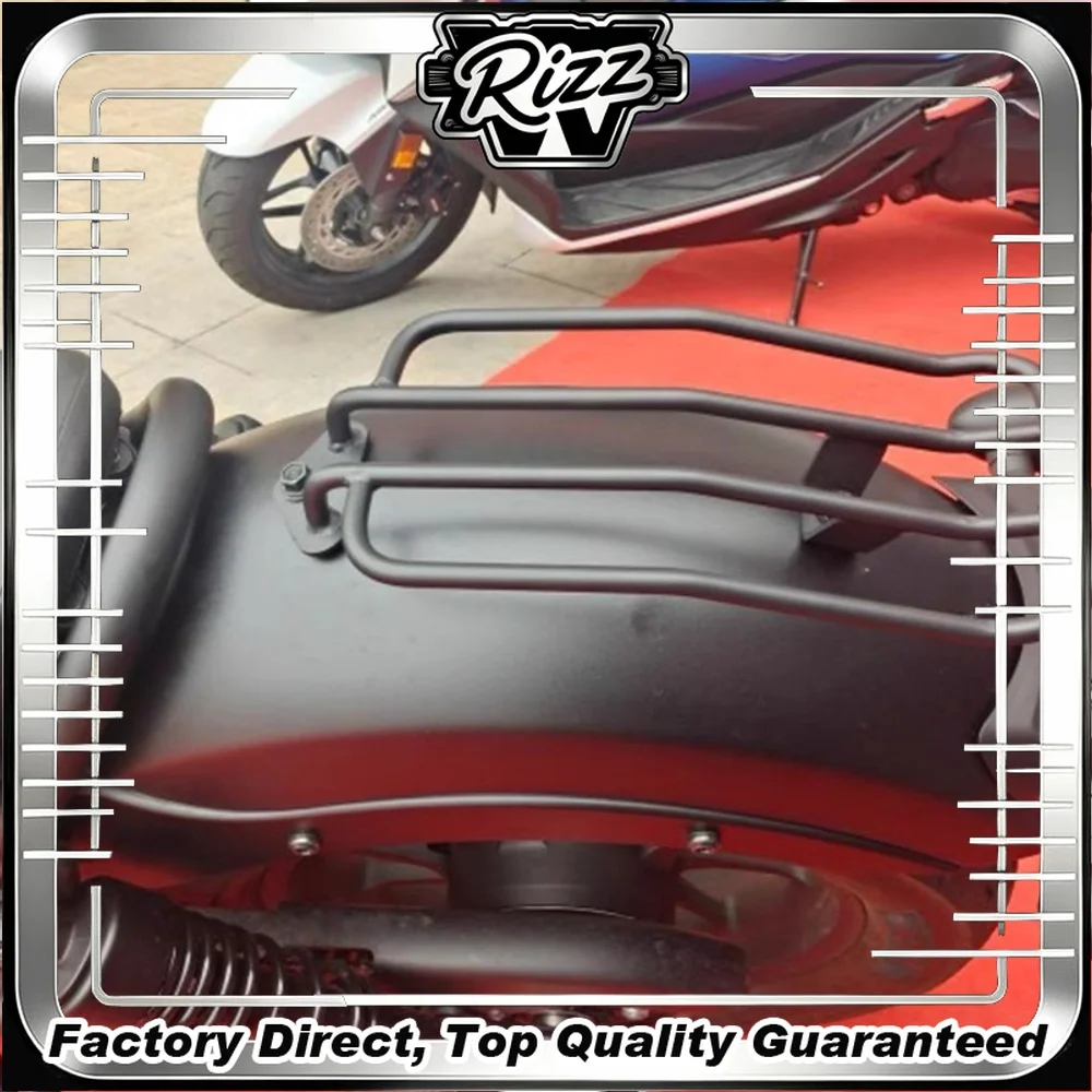 FOR Matte Black Vintage Rear Rack CM300/CM500 Motorcycle Cargo Platform with Optional Backrest And Passenger Handrails Modified