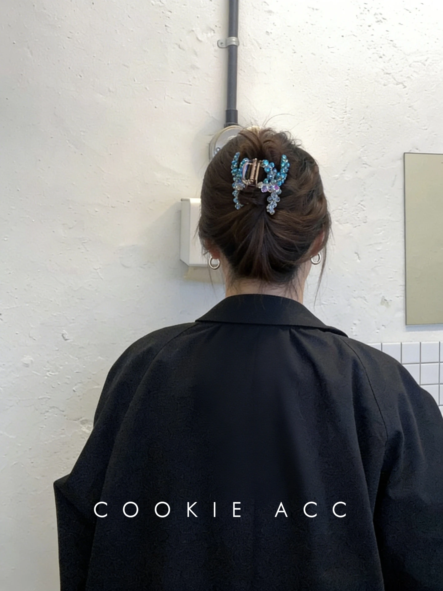 クッキー-レディース-ヘアアクセサリー-クリスタルビーズ-カラーコリジョン-おしゃれなヘアクリップ-結婚式-パーティー-通勤-日常使い