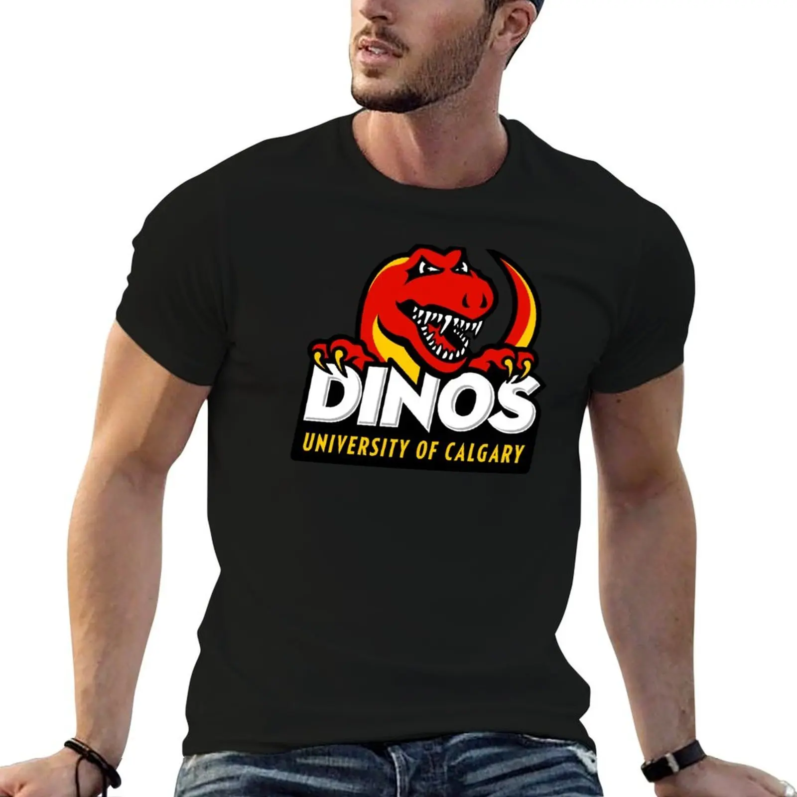 Univ of Calgary Logo3 T-Shirt croswit shirt man sports fans Short sleeve tee men