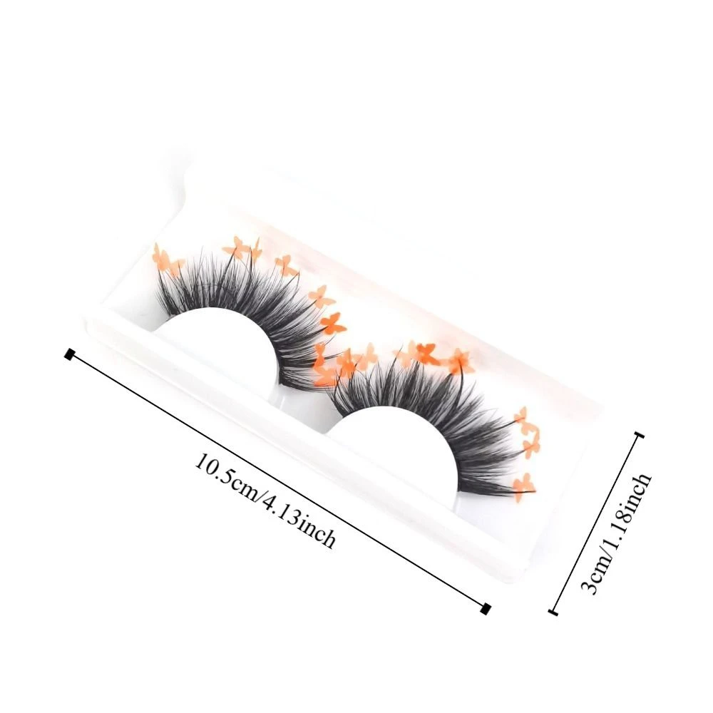 Simulation Flauschige Schmetterling Wimpern Glitter Wiederverwendbare 5D Nerz Wimpern Einteilige Comics Cosplay Falsche Wimpern Frauen