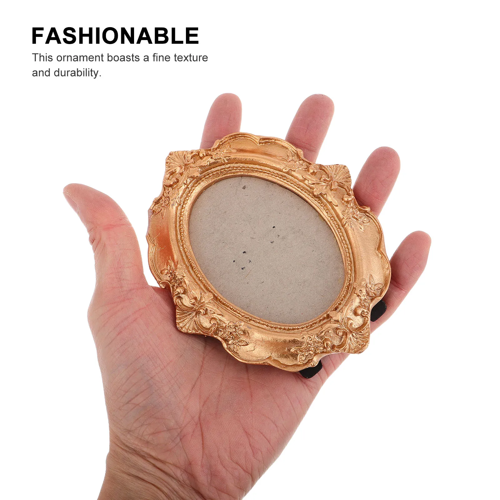 

Victorian Style Resin Ornament Retro Home Display Photography Prop Exquisite Craftsmanship Vintage Picture Frame