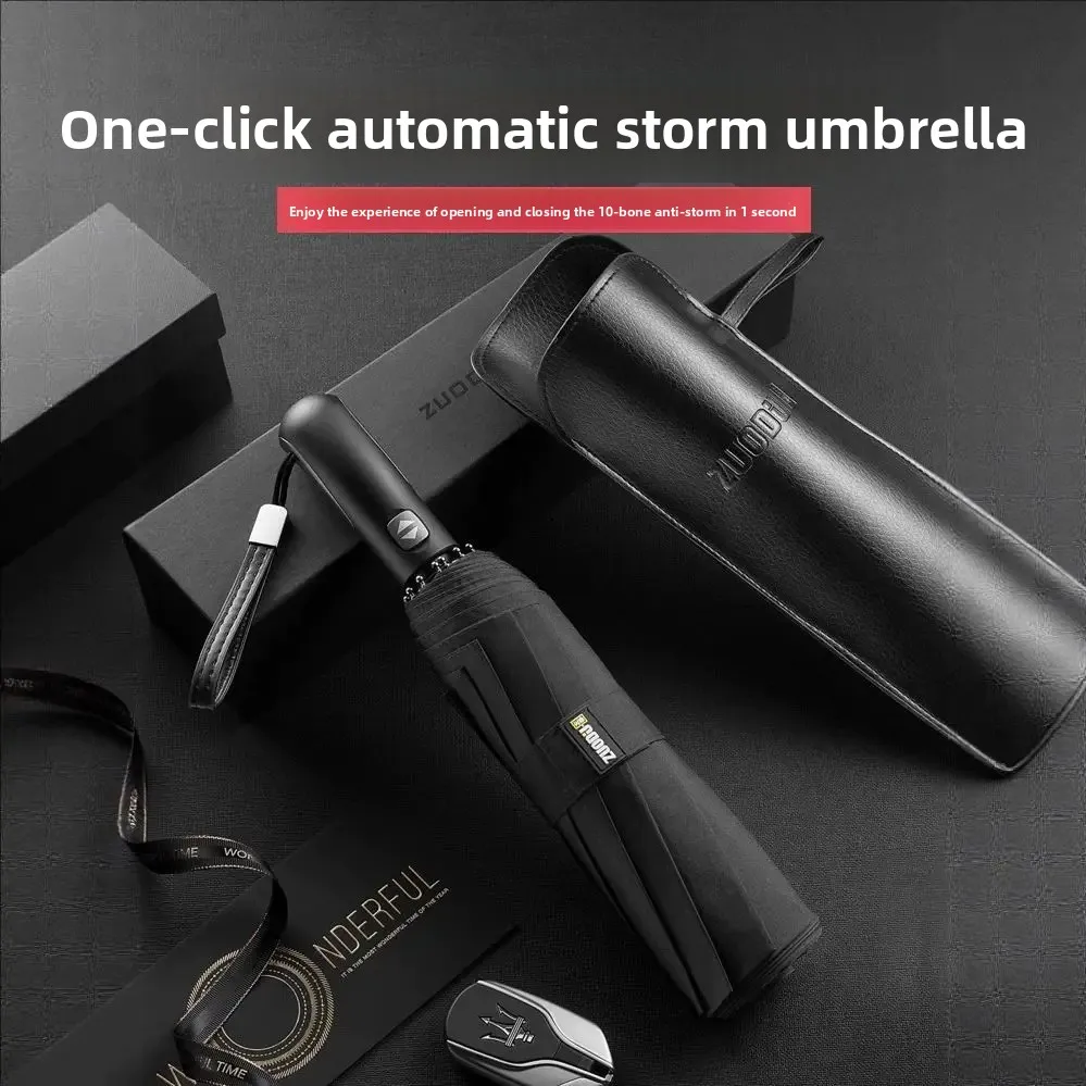 XiaomiNew Zuodu fully automatic classic business umbrella for men and women large car-mounted umbrella and sun umbrella dual use
